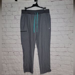 Figs Womens Technical Collection Petite Gray Scrub Pants